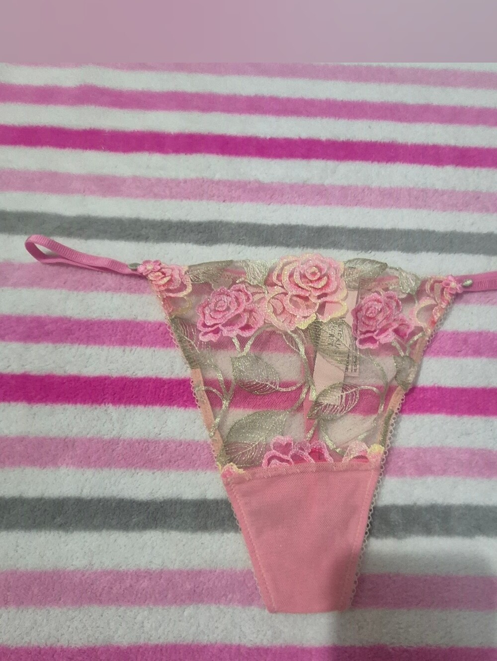 Victoria Secret Embroidery V-String Panty